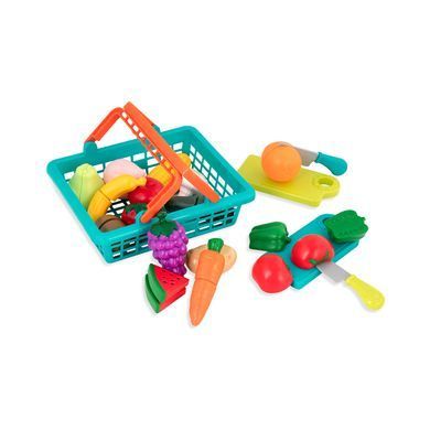 BT2534Z Игровой набор для двоих - овощи-фрукты на липучках в корзине, 37 предметов 20500904 фото