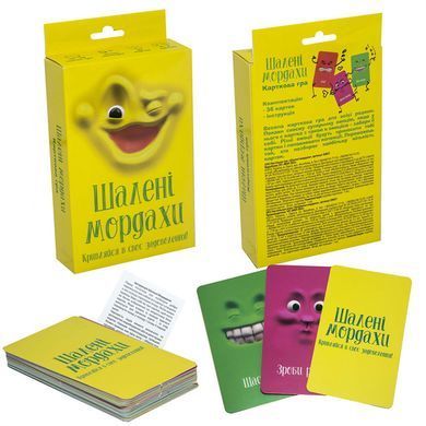 Настольная игра "Шалені мордахи" 30857 (укр.) 21305555 фото