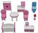 Дерев&rsquo;яний ляльковий будиночок PinkPalace з меблями та терасою 22900095 фото 9