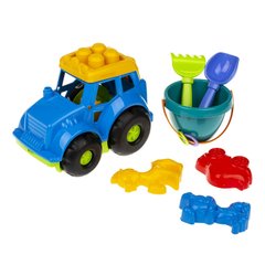 Песочный набор Трактор "Кузнечик" №3 Colorplast 0220 (Синий) 21301809 фото