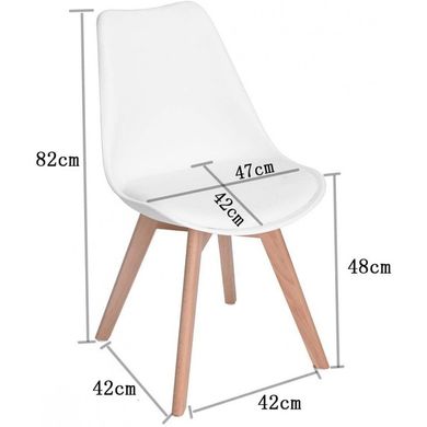 Кресло для кухни на ножках Bonro BN-487 серое 7000328 фото