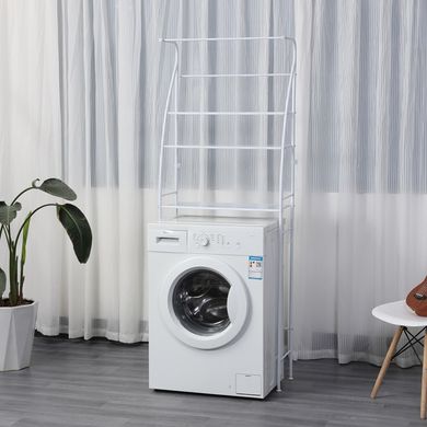 Стеллаж над стиральной машиной напольный Bonro B12 белый 7000519 фото