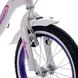 Велосипед двухколесный 16д 1701-16 белый,алюминиевый с корзинкой и сиденьем для куклы 20500013 фото 4