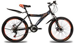 Велосипед ст Premier Explorer24 Disc 16 RS35 чорний з оранж-голуб 1080077 фото