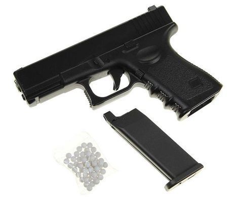 G15 Страйкбольный пистолет Galaxy Glock 17 металл черный 20500956 фото