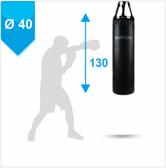 Мешок боксёрский с узлом крепления на ремнях, высота: 130 см 1640012 фото
