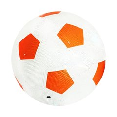 М'яч футбольний Metr+ BT-FB-0240 гумовий, 330г, діаметр 21,3 см (Помаранчевий) 21307808 фото