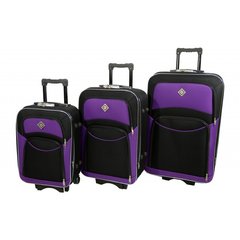 Чемодан Bonro Style набор 3 шт. черно-т. фиолетовый 7000720 фото