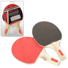 Набор для настольного тенниса Profi MS 0215, 2 ракетки и 1 мячик 21307603 фото