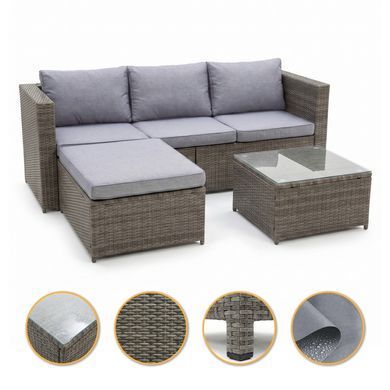 Комплект садовой мебели LEOBRO Lounge Set 3-в-1 (LB-1057) 22500155 фото