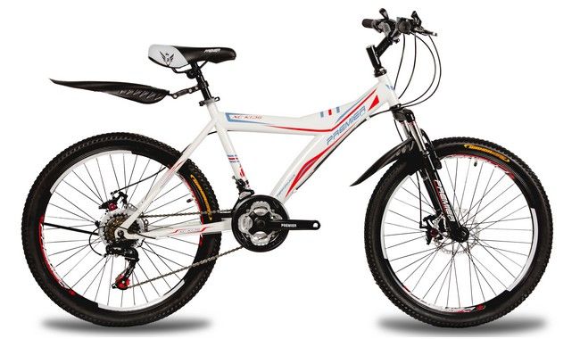 Велосипед ст Premier Explorer24 Disc 16 TX30 белый с крас-голуб 1080078 фото