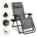 Раскладное кресло-шезлонг LEOBRO Zero Gravity Premium Grey (LB-ZGC-G2-GRY) 22500307 фото 1