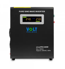 Гибридный ИБП/инвертор Volt Polska SINUS PRO 800 W 12/230V 500/800W (3SP098012W) 22500207 фото