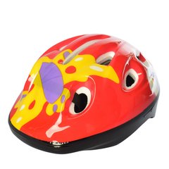 Детский шлем MS 1955 для катания на велосипеде (Красно-желтый) 21307826 фото