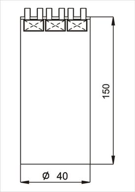 Мешок боксёрский с узлом крепления на ремнях, высота: 150 см 1640013 фото