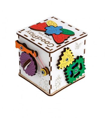 Дитячий розвиваючий куб Бізіборд K001, 12 × 12 × 12 21307554 фото
