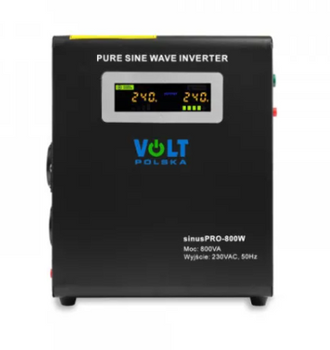 Гибридный ИБП/инвертор Volt Polska SINUS PRO 800 W 12/230V 500/800W (3SP098012W) 22500207 фото