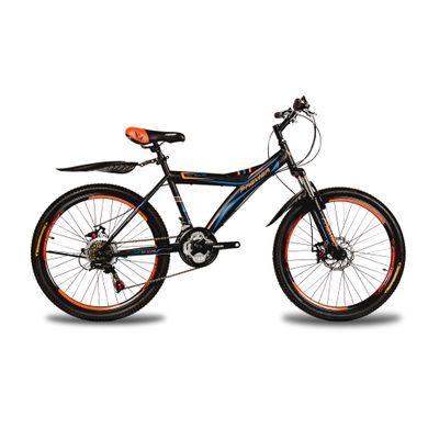 Велосипед ст Premier Explorer24 Disc 16 TX30 чорний з оранж-голуб 1080079 фото