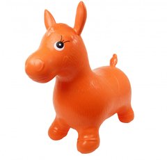 Детский прыгун-лошадка MS0737 резиновый (Оранжевый) 21306326 фото