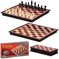 Настольная игра Шахматы 3136 2 в1, размер доски 24*24*2 см 21305660 фото