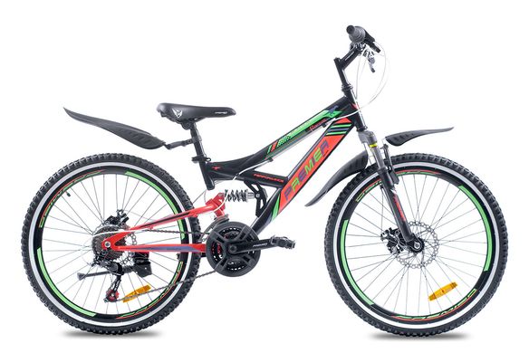 Велосипед сталь Premier Raptor24 Disc 13 красный с чёрным 1080115 фото