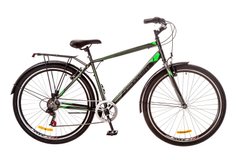 Велосипед 29 Discovery PRESTIGE MAN 14G Vbr рама-19,5 St сіро-чорно-зелений (м) з багажником зад St, з крилом St 2017 1890052 фото
