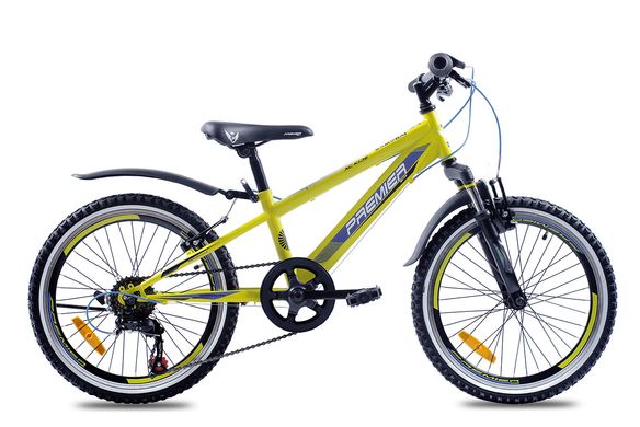 Велосипед сталь Premier Samurai20 10 жёлтый неон с чёрным 1080116 фото