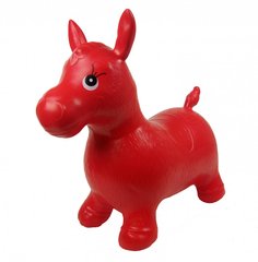 Детский прыгун-лошадка MS0737 резиновый (Красный) 21306328 фото