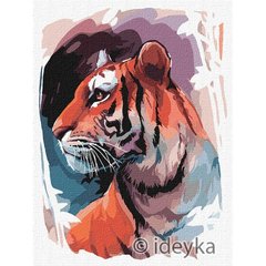 Картина по номерам "Взгляд тигра" KHO4233 30х40 см 21302665 фото