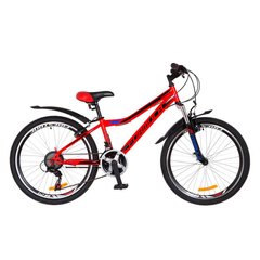 Велосипед 24 Formula FOREST AM 14G Vbr рама-12,5 St червоний з крилом Pl 2018 1890324 фото