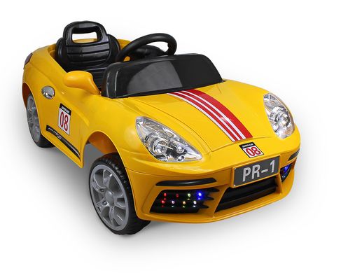 Електромобіль Just Drive Porsche-1 - жовтий 20200490 фото