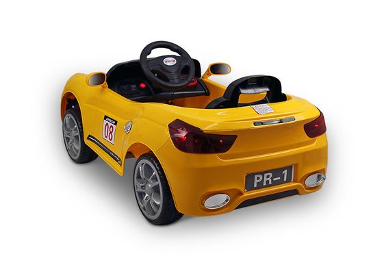 Електромобіль Just Drive Porsche-1 - жовтий 20200490 фото