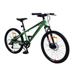 Велосипед подростковый 2-х колёсный 24" A212408 (RL7T) LIKE2BIKE Nitro, зелёный матовый 21300266 фото