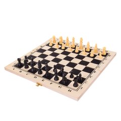 Настольная игра Шахматы S068-4, деревянные 34*33*1.5 см 21305663 фото
