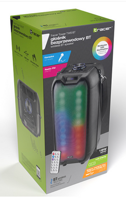 Караоке-блютуз колонка Tracer Rocket TWS Black 16W (TRAGLO46925) 22500312 фото