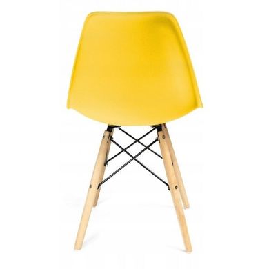 Кресло для кухни на ножках Bonro В-173 Full Kd желтое (4 шт) 7000726 фото