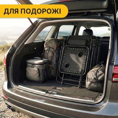 Комплект 2 раскладных кресел-шезлонгов + столик Zero Gravity LEOBRO, чёрный (LB-ZGT-F3-BLK) 22500110 фото
