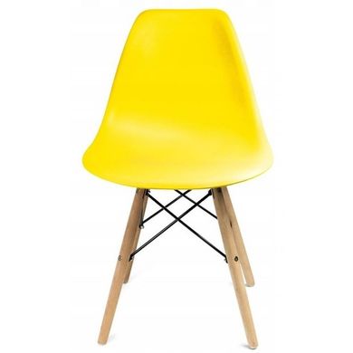 Кресло для кухни на ножках Bonro В-173 Full Kd желтое (4 шт) 7000726 фото