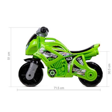 Каталка-беговел "Мотоцикл" ТехноК 6443TXK Зеленый 21300113 фото