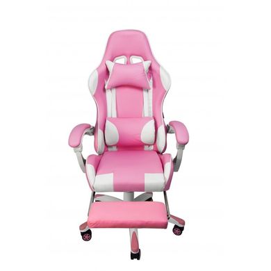 Кресло геймерское Bonro B-870 розовое с подставкой для ног 7000067 фото