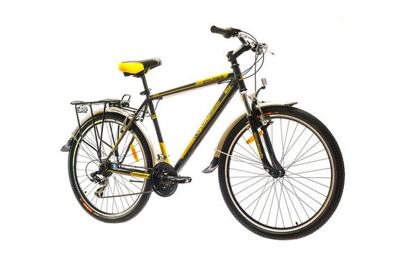 Велосипед собранный почта 26 Optimabikes COLUMB AM 14G St с багажн. черно-желтый 2015 1890155 фото