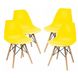 Крісло для кухні на ніжках Bonro В-173 Full Kd жовте (4 шт) 7000726 фото 2
