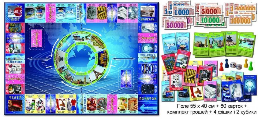 Настольная игра "Менеджер" 82203 на укр. языке 21305263 фото