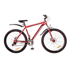 Велосипед 29 Discovery TREK AM 14G DD рама-21 St красно-черно-белый (м) с крылом Pl 2017 1890055 фото