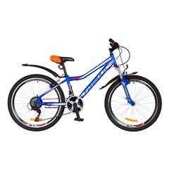 Велосипед 24 Formula FOREST AM 14G Vbr рама-12,5 St сине-белый (м) с крылом Pl 2018 1890326 фото