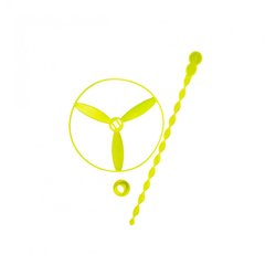 Дитяча запускалка "Вертушка" Bambi F22255 діаметр 13 см (Жовтий) 21301817 фото