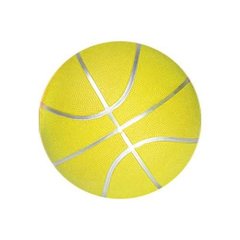 Мяч баскетбольный Metr+ BT-BTB-0029 резиновый, размер 7, 540г, диаметр 23,6 см (Желтый) 21300063 фото