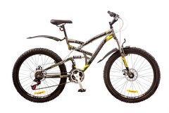 Велосипед 26 Discovery CANYON AM2 14G DD рама-19 St серо-черно-желтый (м) с крылом Pl 2017 1890020 фото