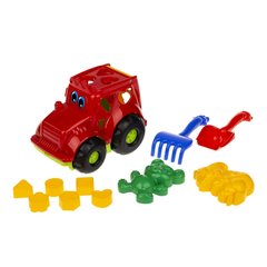 Сортер-трактор "Кузнечик" №2 Colorplast 0336 (Красный) 21307524 фото