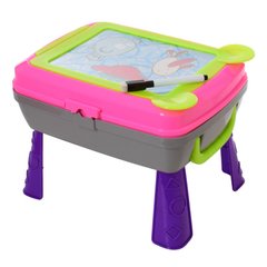Дитячий столик-мольберт для малювання YM771-2 з аксесуарами (Рожевий) 21304652 фото